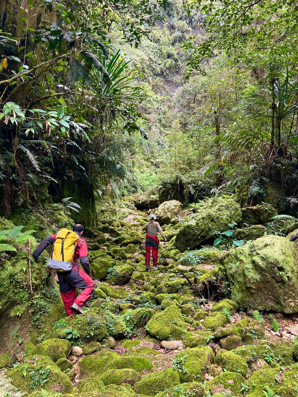 Sur le chemin vers la doline Ralapusa