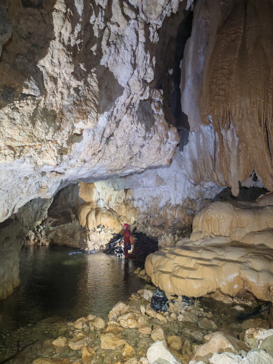 The Agitations Tropicales gallery features a large number of speleothems.