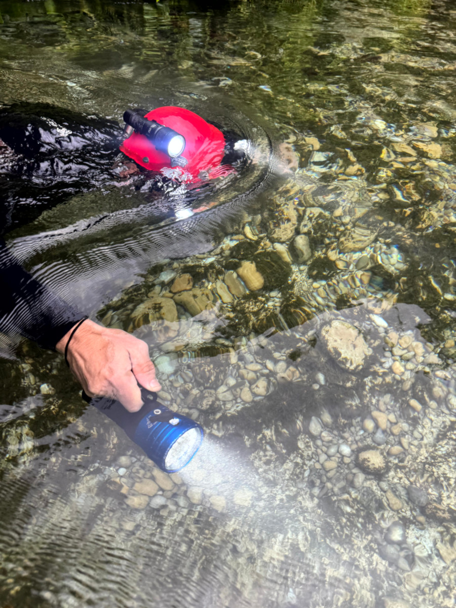 Dive visit to the Wara Kalap resurgence with Bersub lamps.