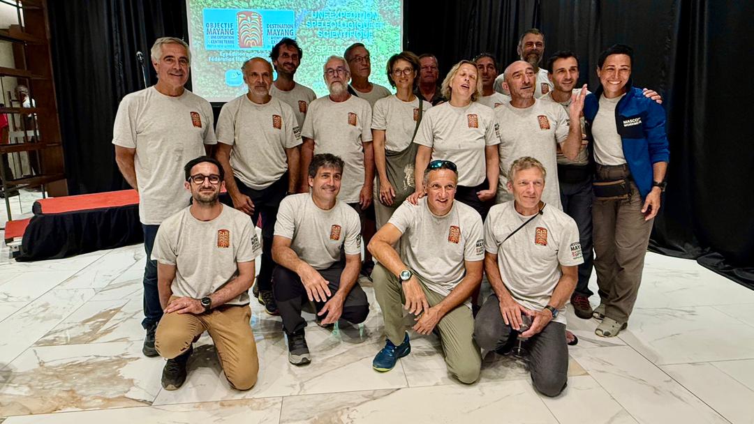 Members of the expedition during the second month.